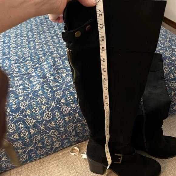 💛 woman’s black suede boots size 8 - Picture 2 of 7